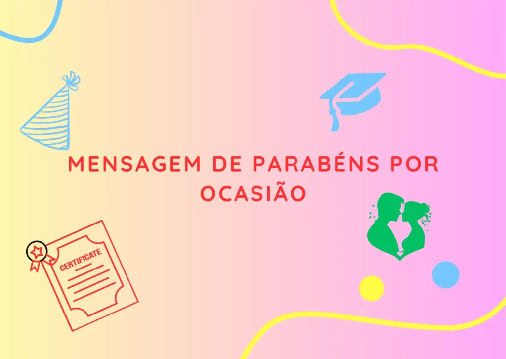 Mensagem de Parabéns por Ocasião