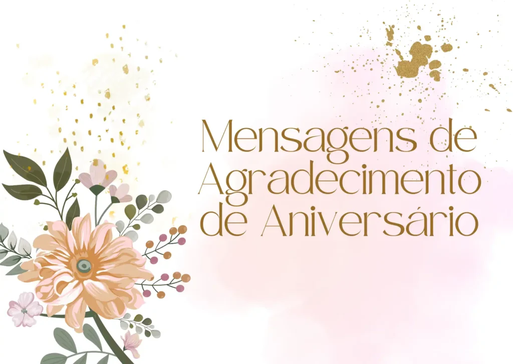 Mensagens de Agradecimento de Aniversário