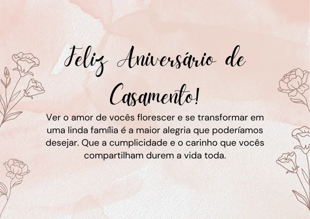 Mensagens de Aniversário de Casamento dos Pais