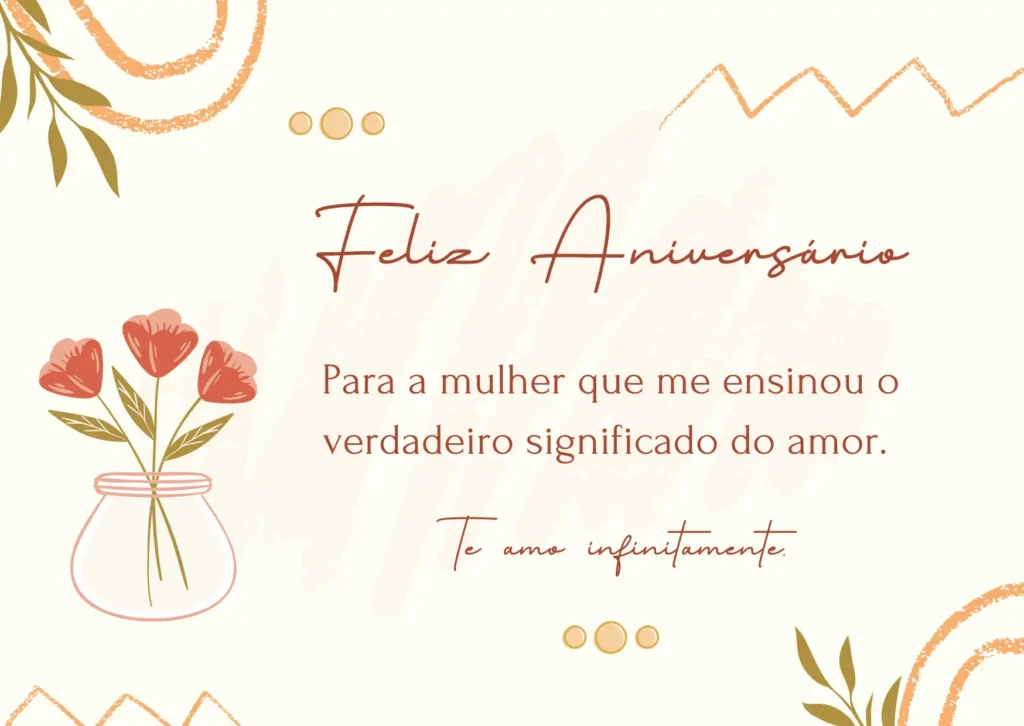 Mensagem de Aniversário Romântica para Esposa