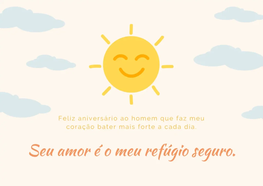 Mensagem de Aniversário emotiva para Marido