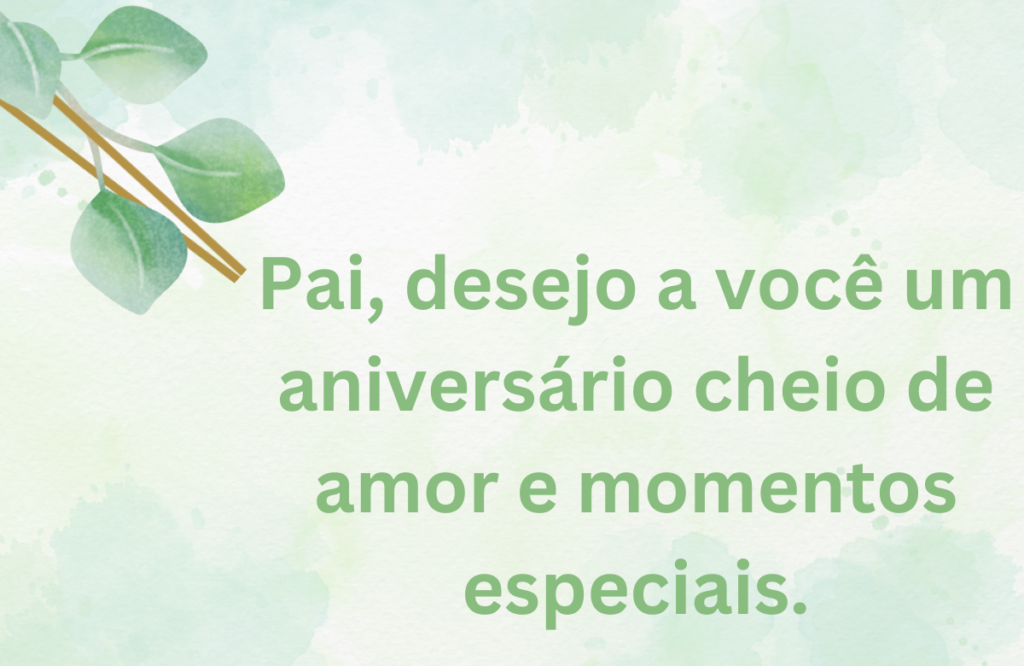 Mensagem de Feliz Aniversário Para Pai