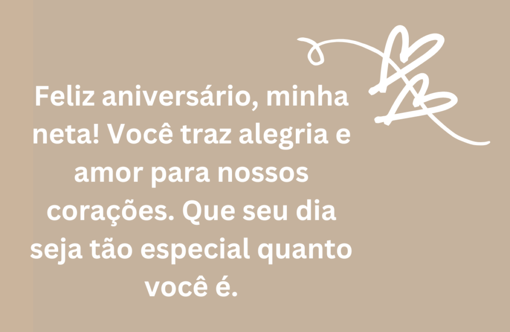 Mensagem de Aniversário Adorável Para Neta