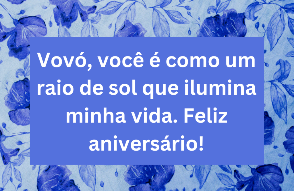 Mensagem de Aniversário Adorável Para Avó