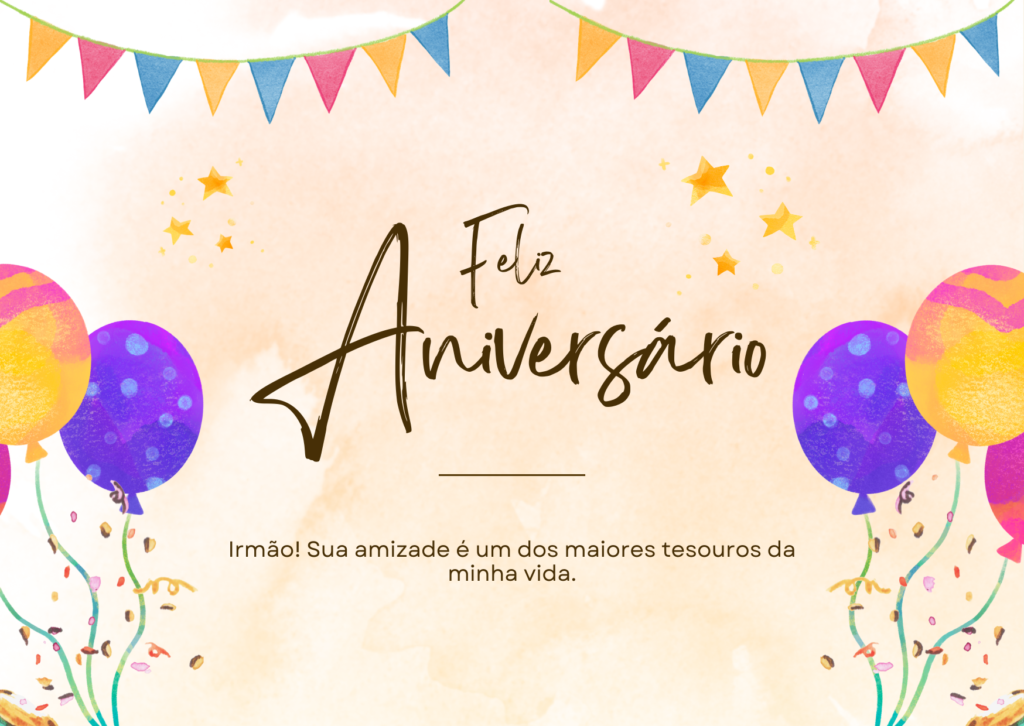 Mensagem de Aniversário Emotiva para Irmão