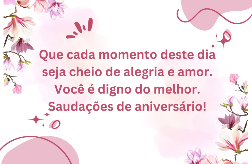 linda Mensagem de Aniversário Para Pessoas Especiais