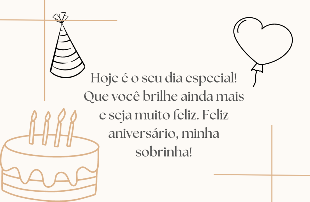 Mensagem de Aniversário Motivacional Para Sobrinha