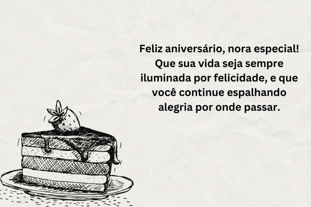 Mensagem de Feliz Aniversário Para Nora